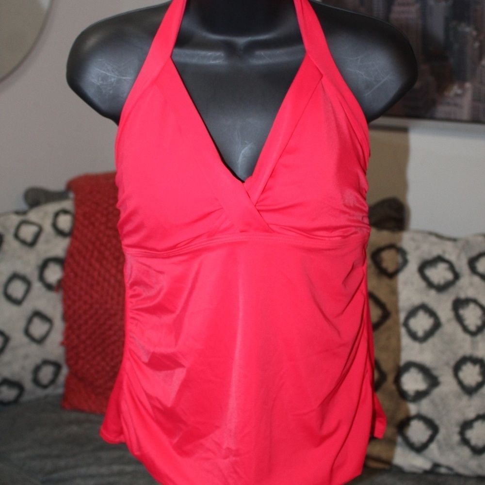 Athleta Red Halter Tankini.  Sz. 36 B/C